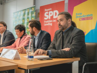 Pressekonferenz von FDP, Grünen und SPD