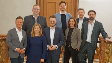 Vertreter der FDP Bayern und der bayerischen IHKs im Nachgang des Spitzengesprächs.