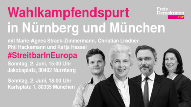 Wahlkampfendspurt zur Europawahl.