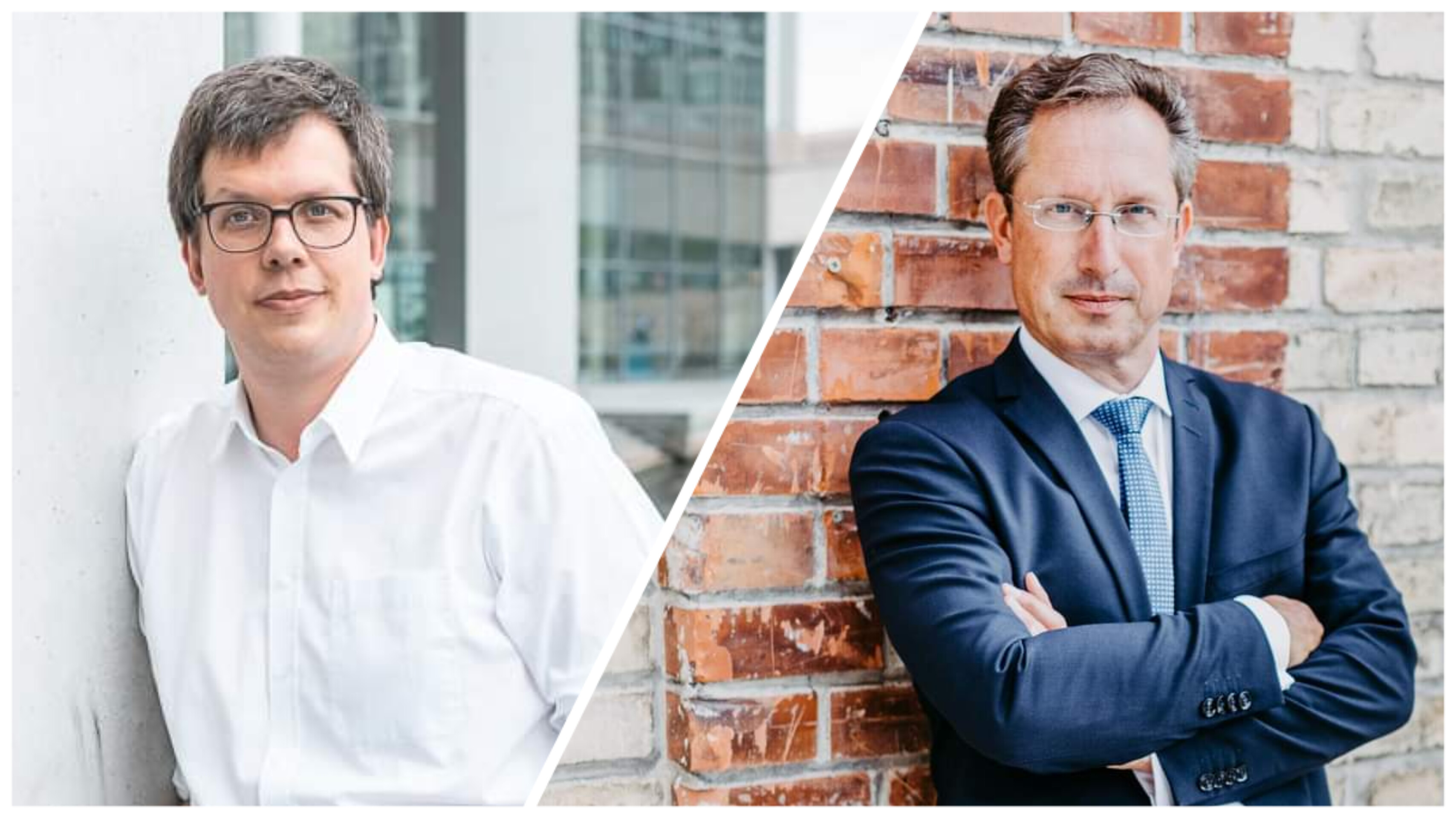 Der Generalsekretär der FDP Bayern und stellvertretende Vorsitzende der FDP-Bundestagsfraktion Lukas Köhler (l.) und Bayerns FDP-Präsidiumsbeisitzer sowie Parlamentarischer Geschäftsführer der FDP im Bundestag Stephan Thomae.