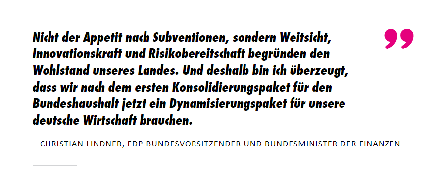 Zitat Christian Lindner.
