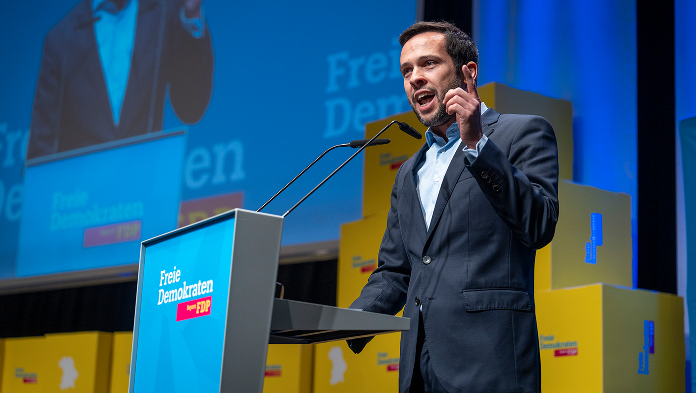 Übt harsche Kritik an der Union: Bayerns FDP-Chef Martin Hagen.