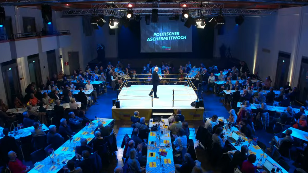 Boxring FDP Politischer Aschermittwoch 2026