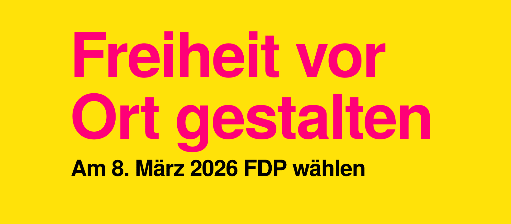Am 8. März 2026 FDP wählen!