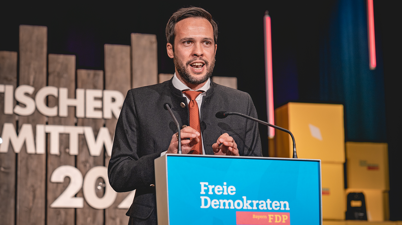 Martin Hagen am Politischen Aschermittwoch der Liberalen.