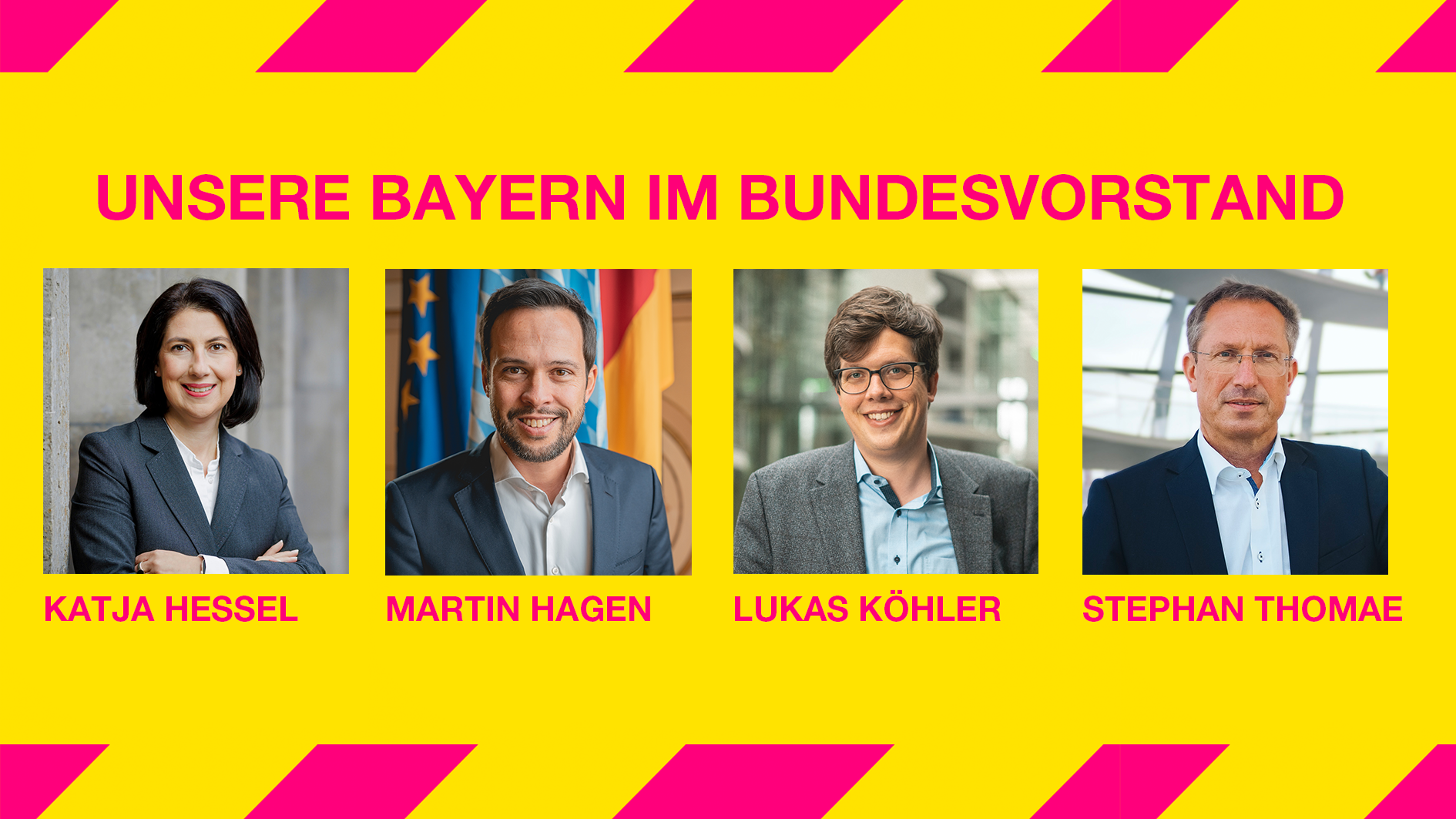 Die bayerischen Vertreter im neu gewählten FDP-Bundesvorstand.