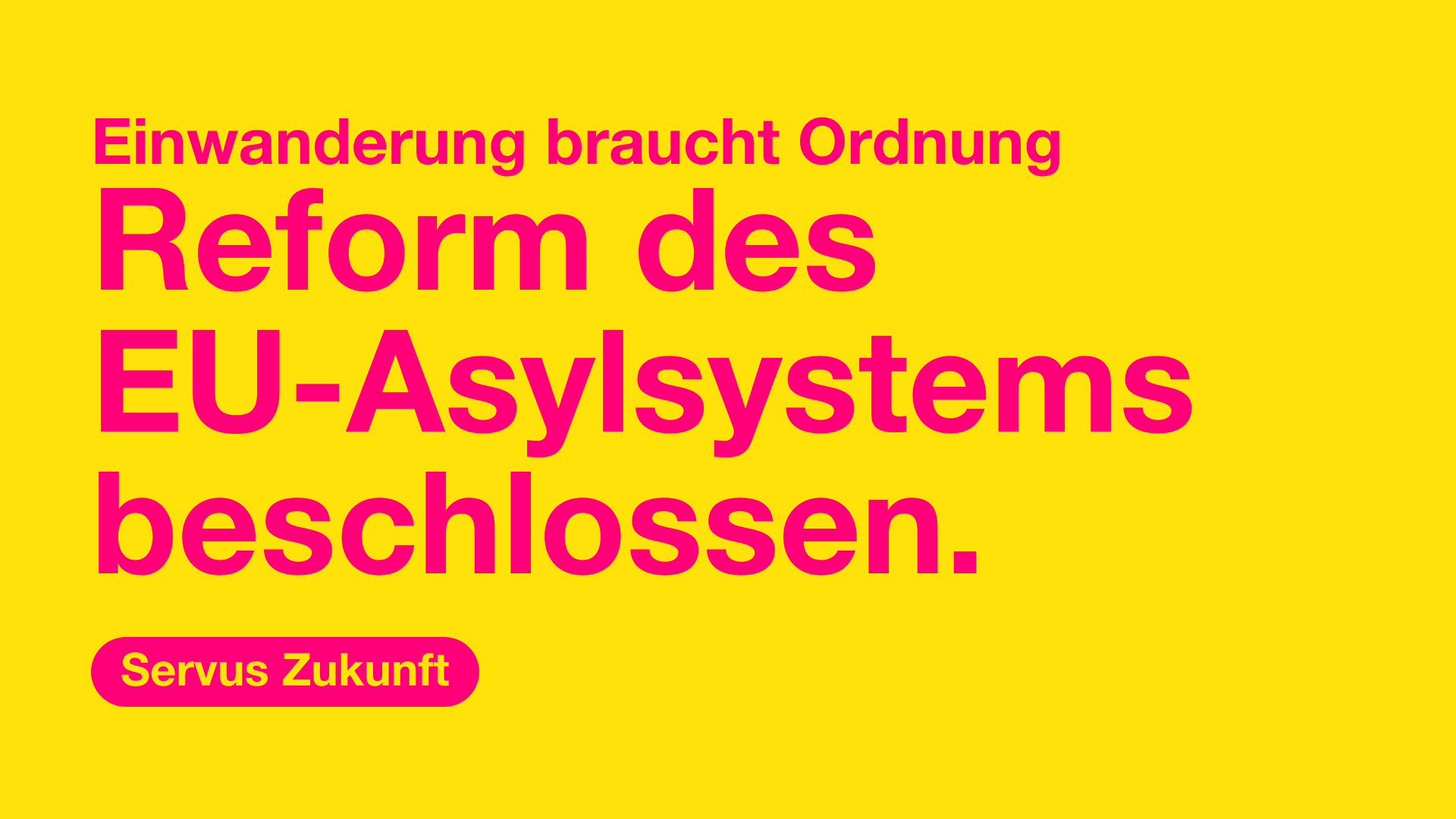 Reform des EU-Asylsystems beschlossen.