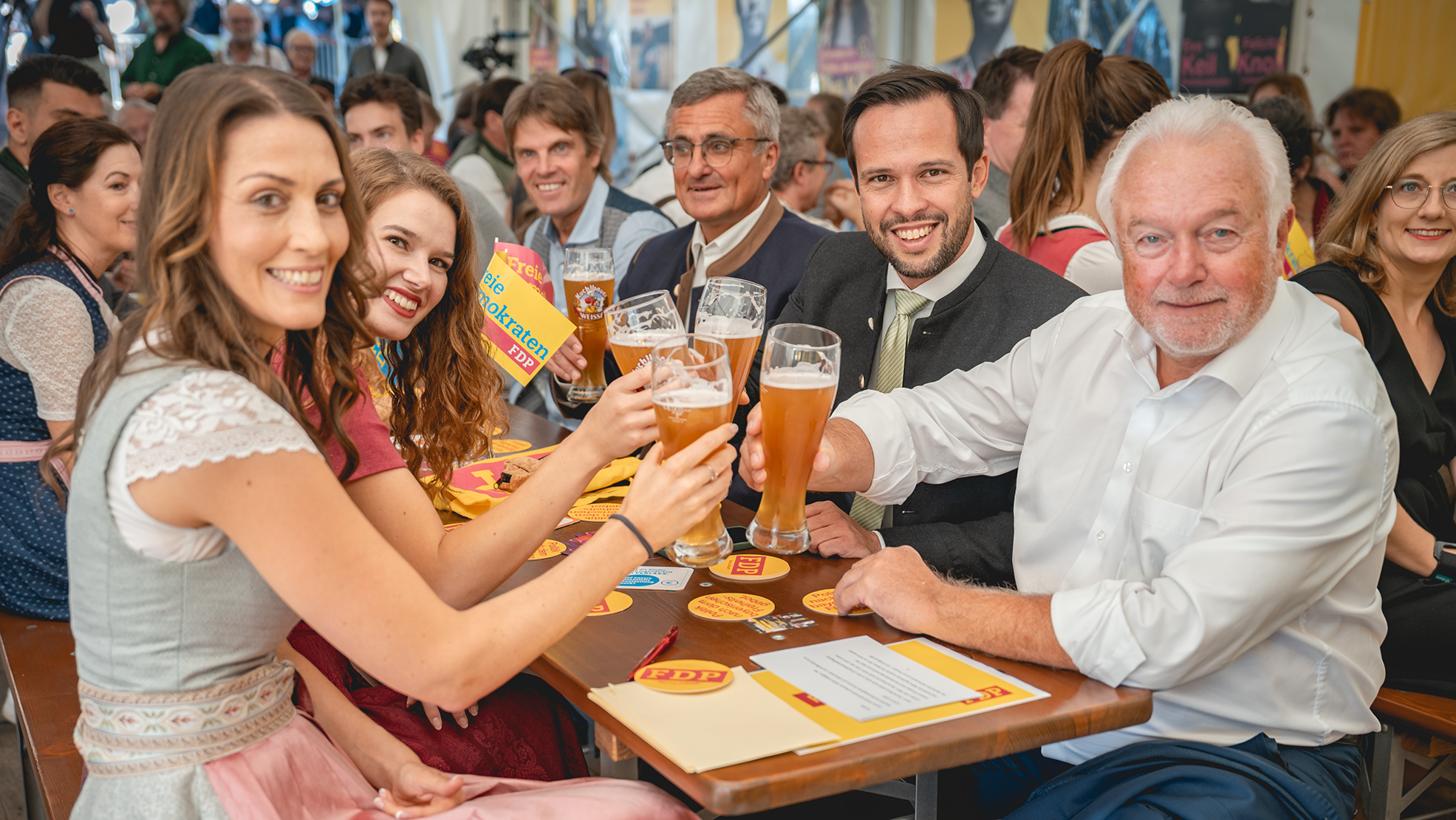 Großartige Stimmung am Politischen Gillamoos der FDP.