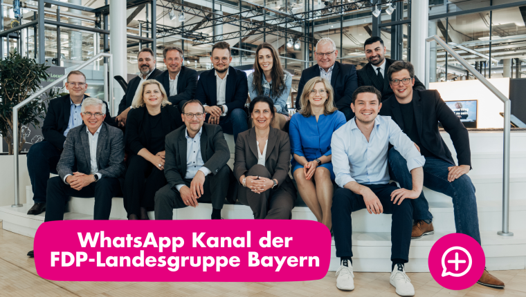 WhatsApp-Kanal der bayerischen FDP-Landesgruppe.